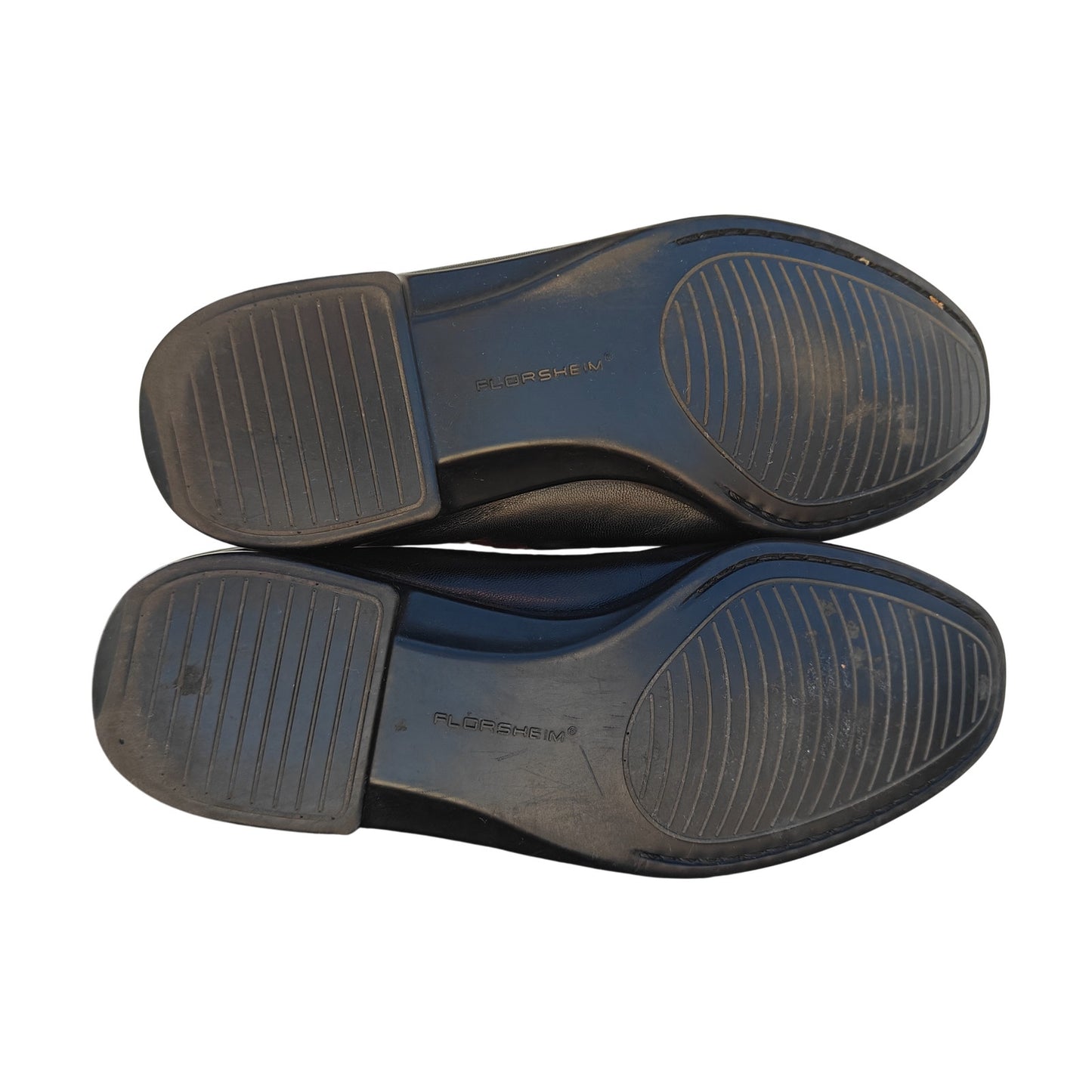 Mens Black Leather Moc Toe Loafers