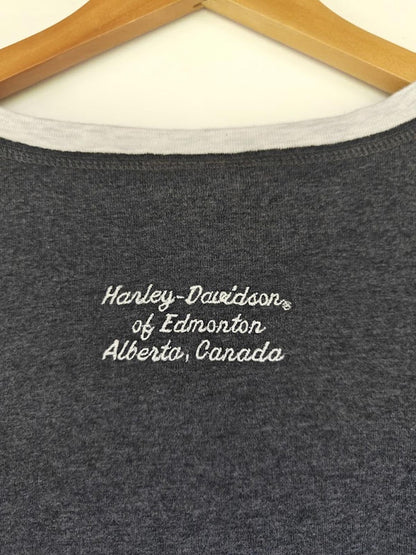 Gray Harley Davidson Ringer T-Shirt