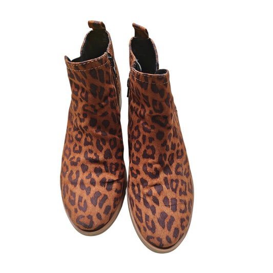 Leopard Print Ankle Boots