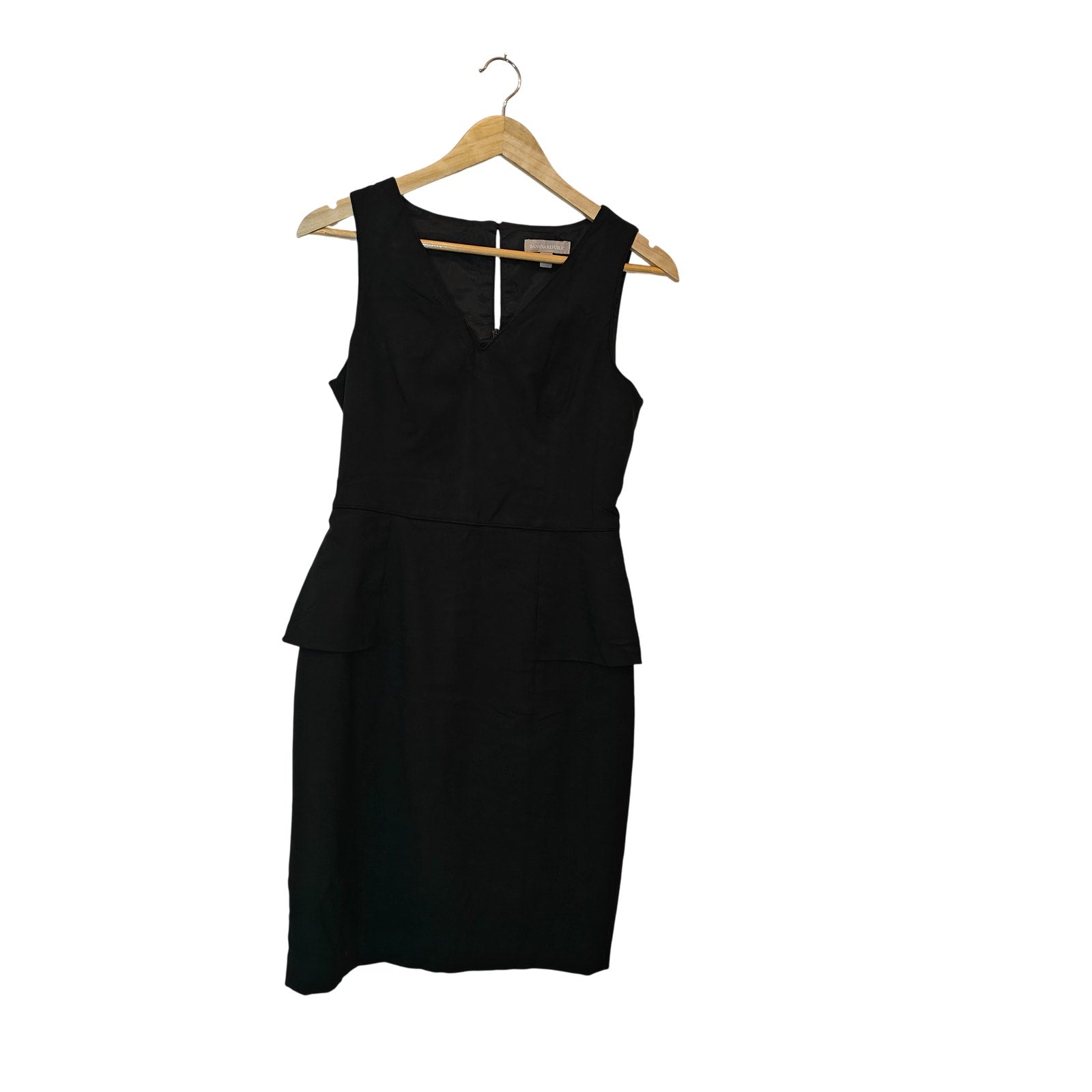 Black Peplum Sheath Dress