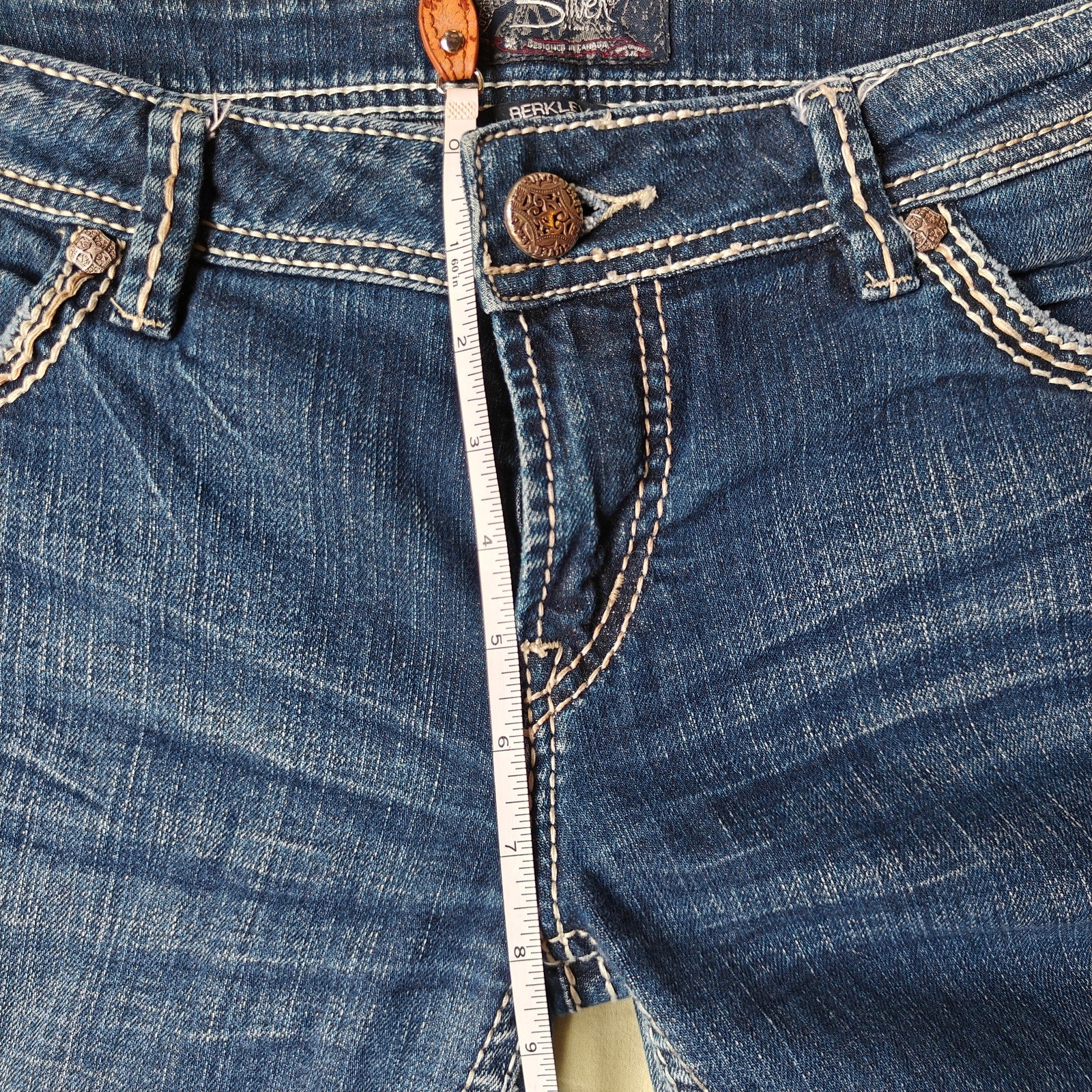 Berkley Flap Dark Wash Bootcut Jeans Size 28