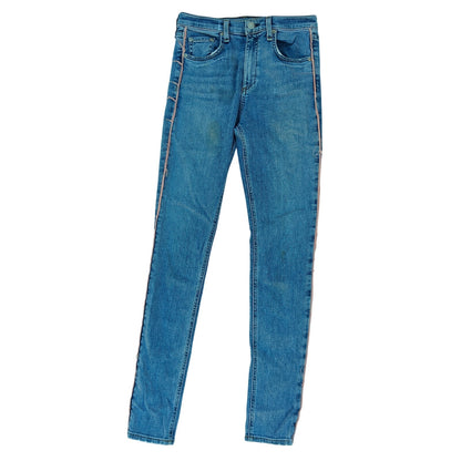 JEAN High Rise Skinny Jeans With Pink Side Stripe