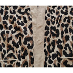 Leopard Print Open Cardigan Sweater