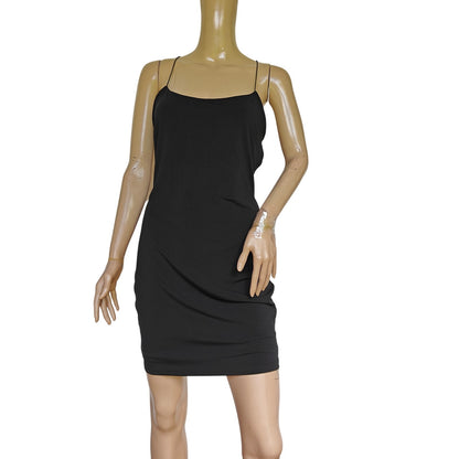 Black Strappy Backless Mini Dress