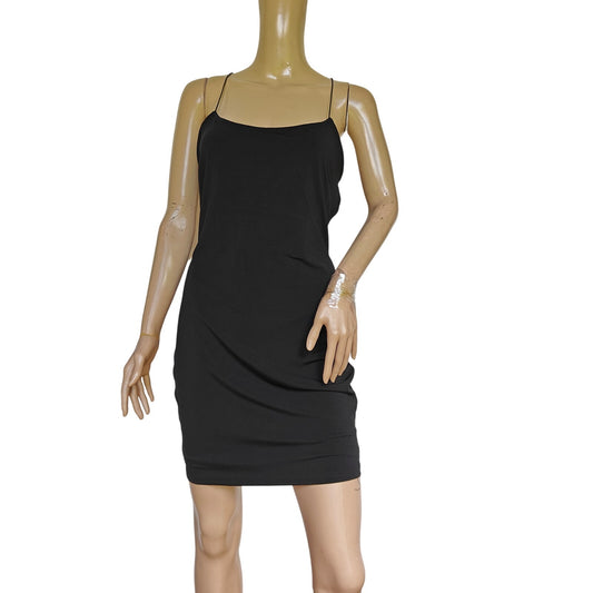 Black Strappy Backless Mini Dress