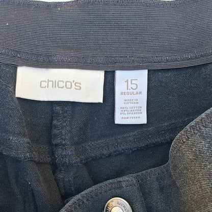 Black Straight Leg Mid Rise Jeans
