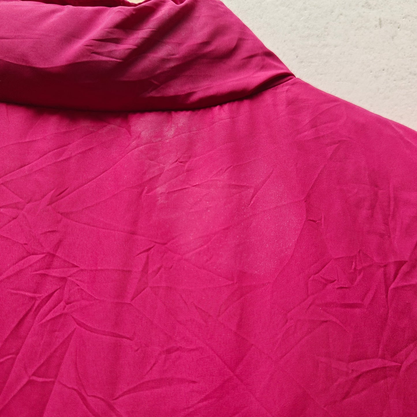 Magenta Quilted Puffer Vest