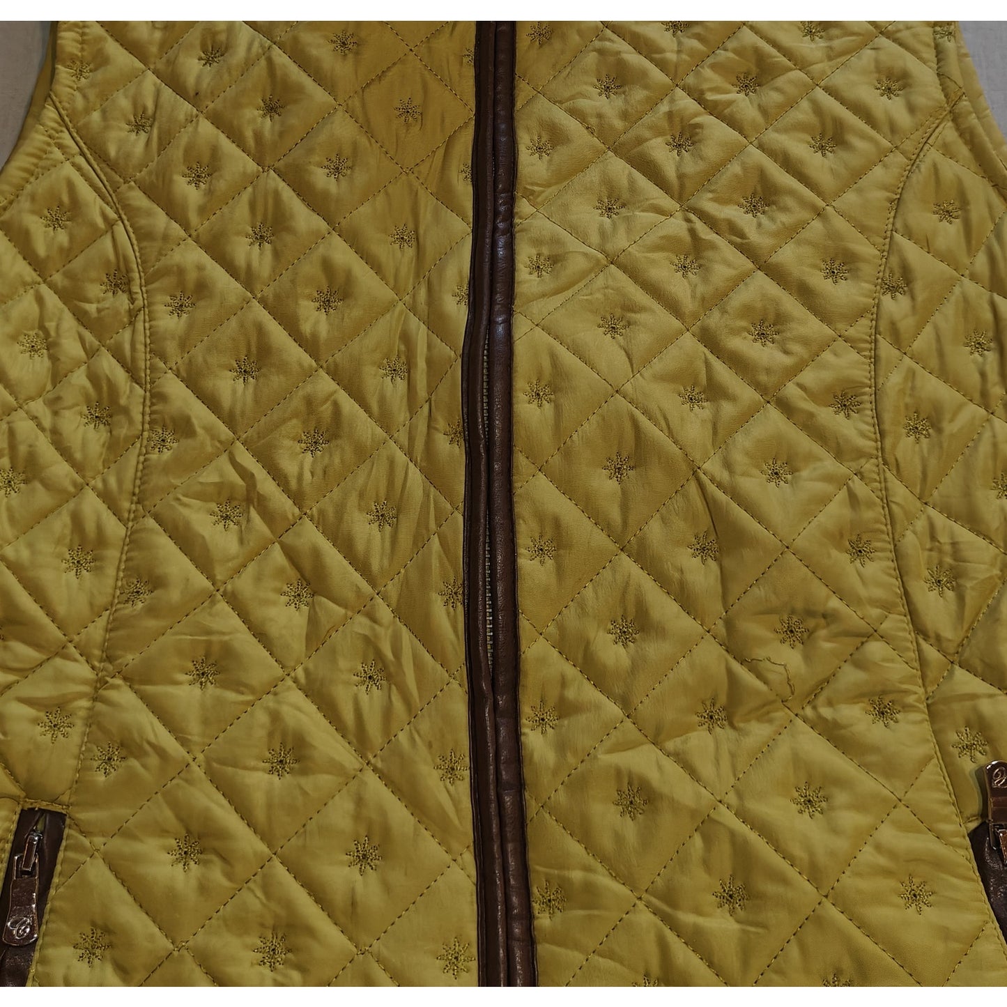 Chartreuse Quilted Puffer Vest