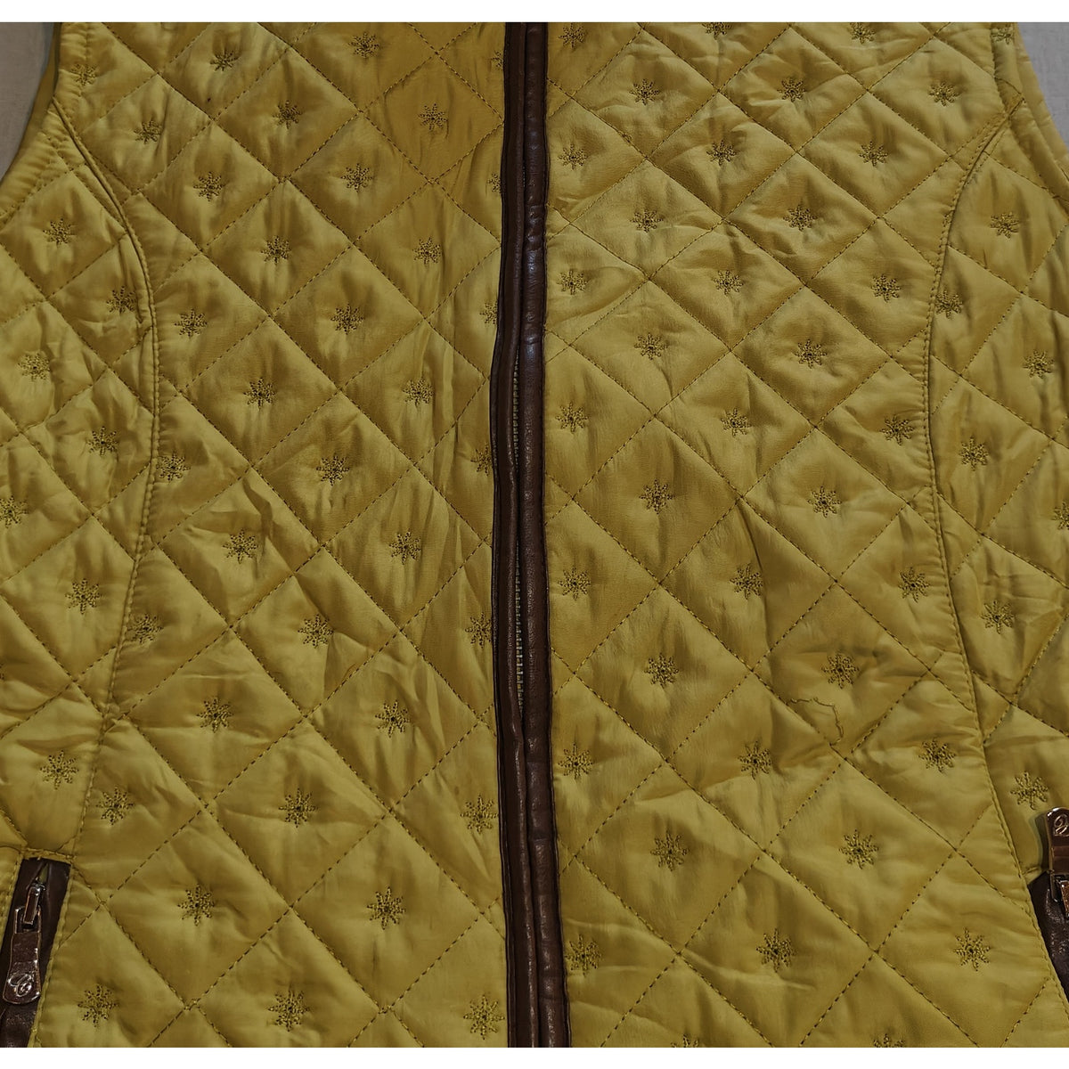 Chartreuse Quilted Puffer Vest