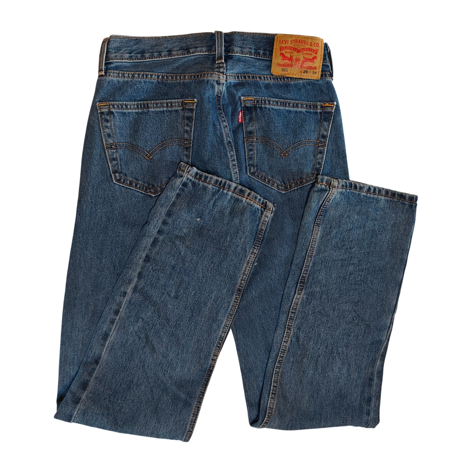 505 Straight Leg Medium Wash Jeans