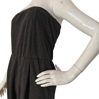 Gray Strapless Mini Dress