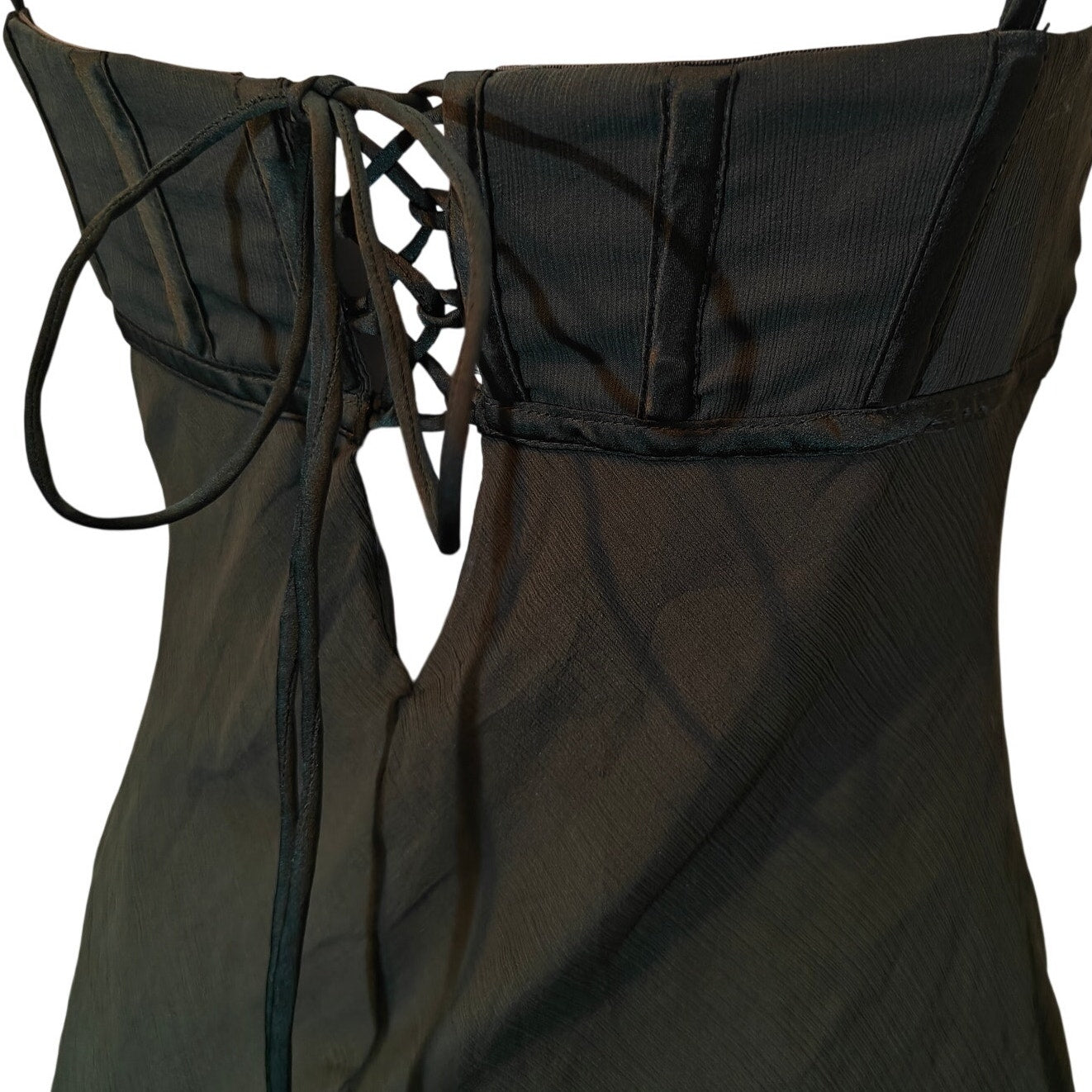 Dark Green Corset Mini Dress