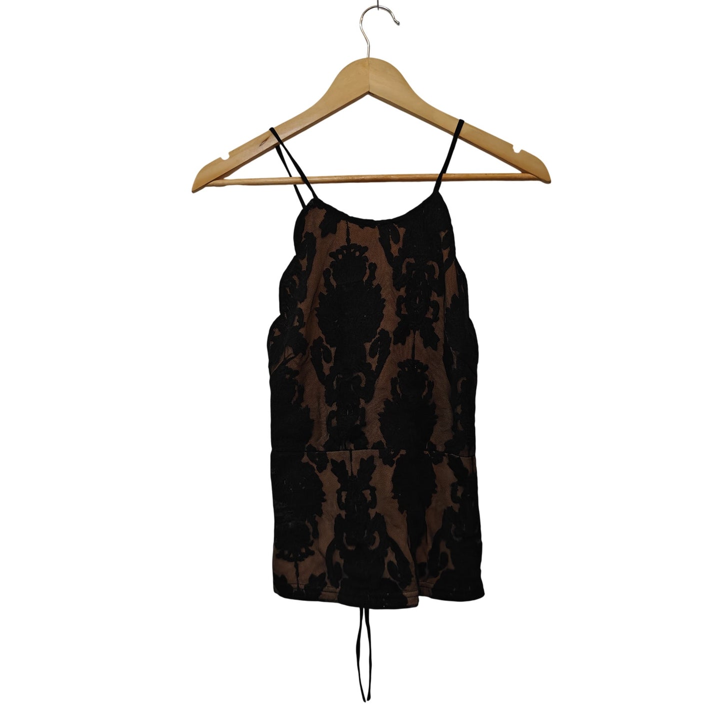 Black Sheer Lace Tank