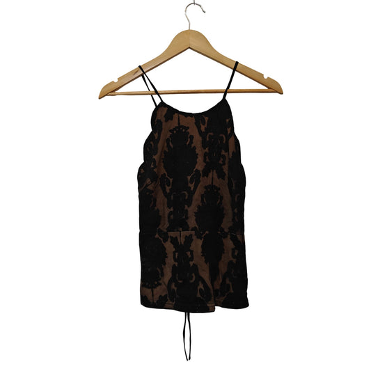 Black Sheer Lace Tank