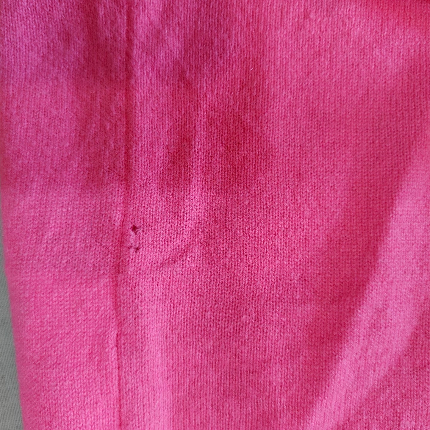 Hot Pink 100% Cashmere V-Neck Sweater
