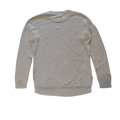 Light Blue Cotton Crewneck Sweater