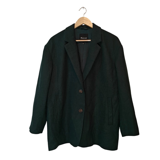 Forest Green Wool Blend Blazer