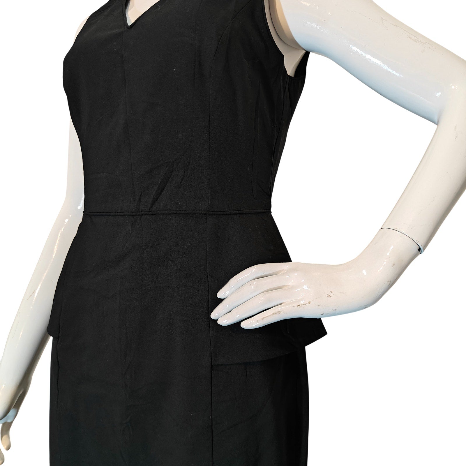 Black Peplum Sheath Dress