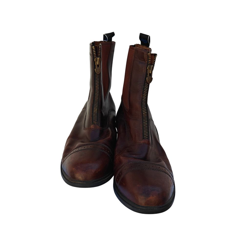 IV Zip Brown Leather Paddock Boots