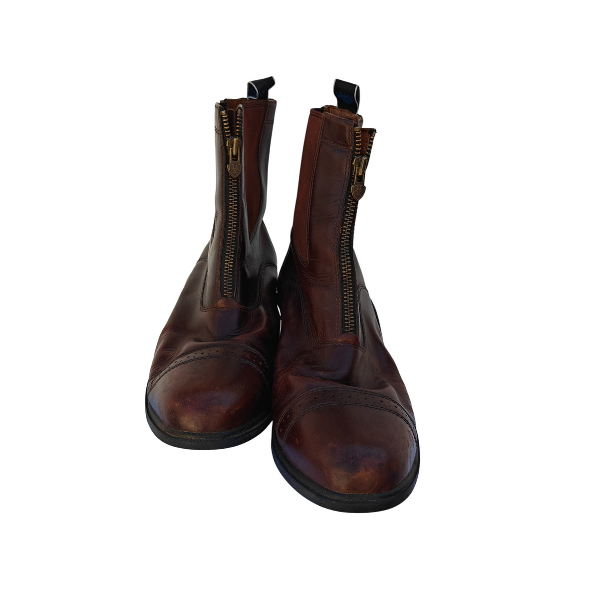 IV Zip Brown Leather Paddock Boots