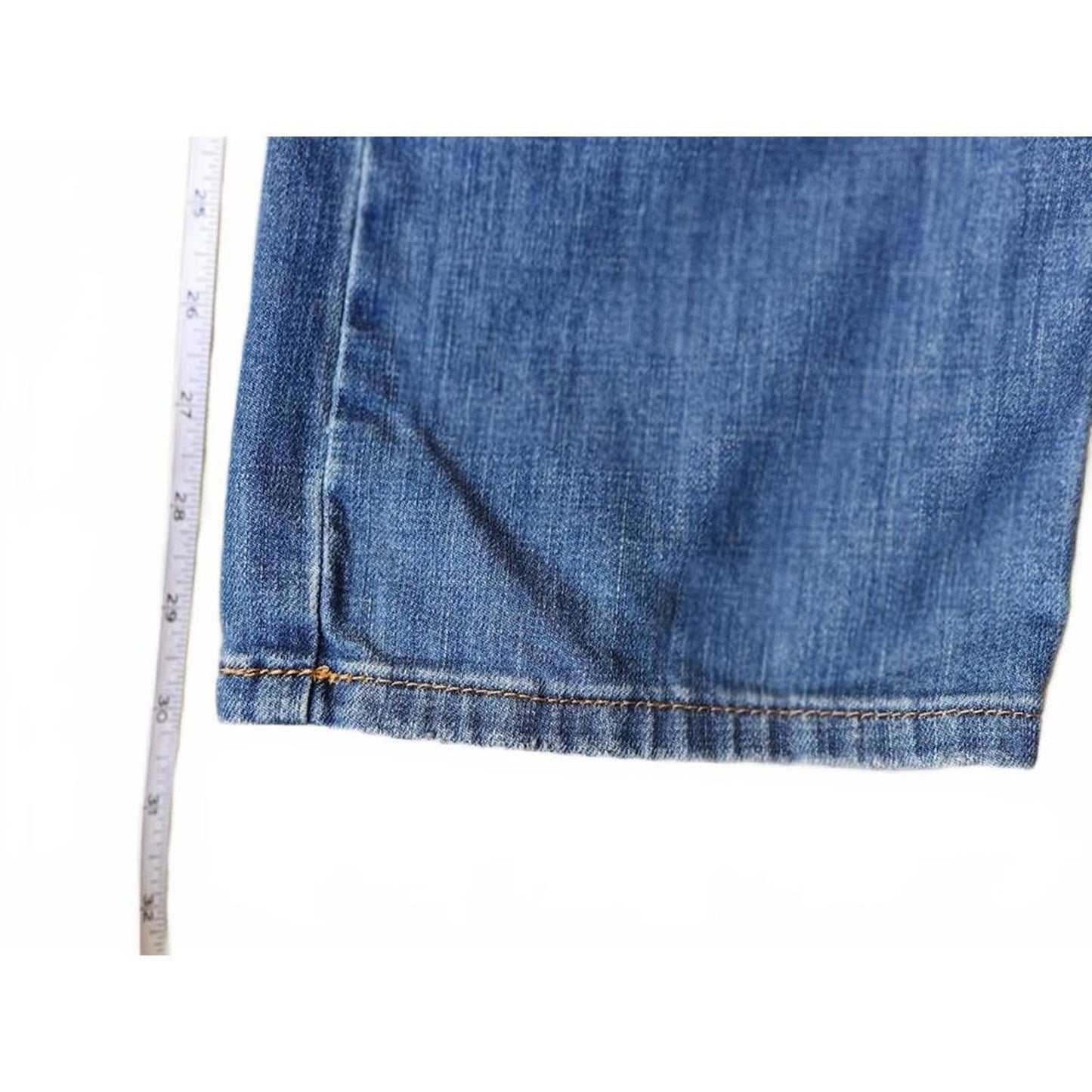 Straight Leg Mid Rise Jeans
