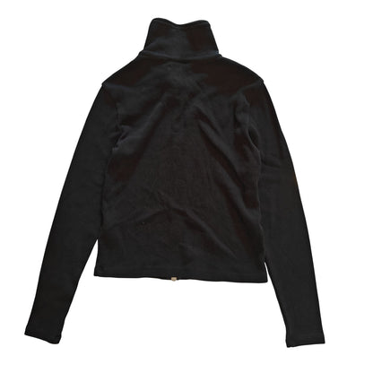 Black Zip-Up Cropped Jacket