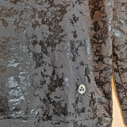 Gray Foil Print Sweatshirt