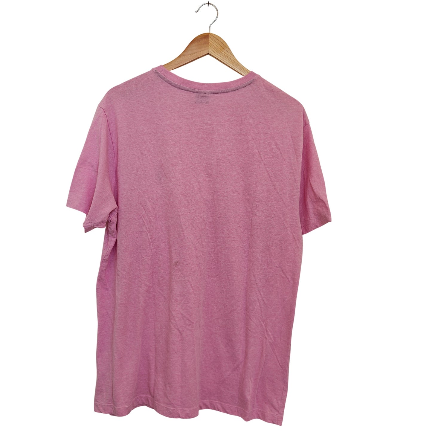 Pink Crewneck Logo Tee Shirt