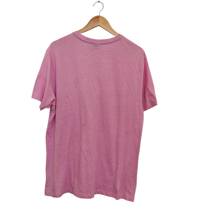 Pink Crewneck Logo Tee Shirt