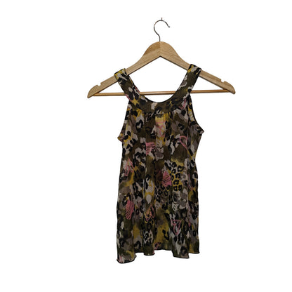 Leopard Print Sequin Halter Tank