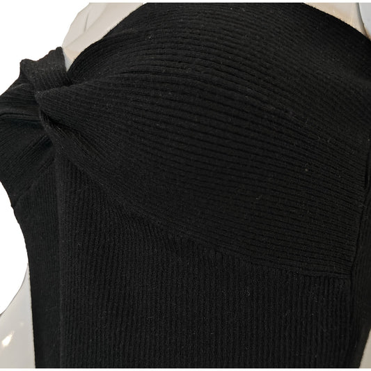 Black Ribbed Strapless Sweetheart Tube Top