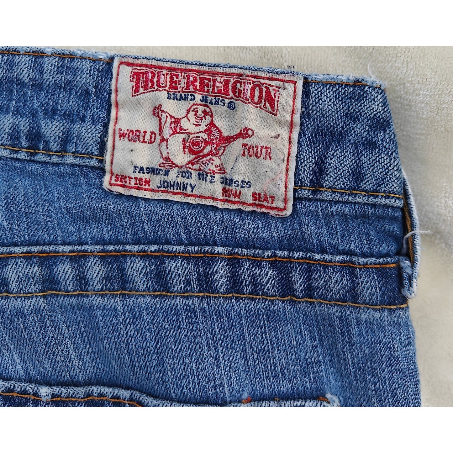 Mid Rise Straight Leg Medium Wash Jeans