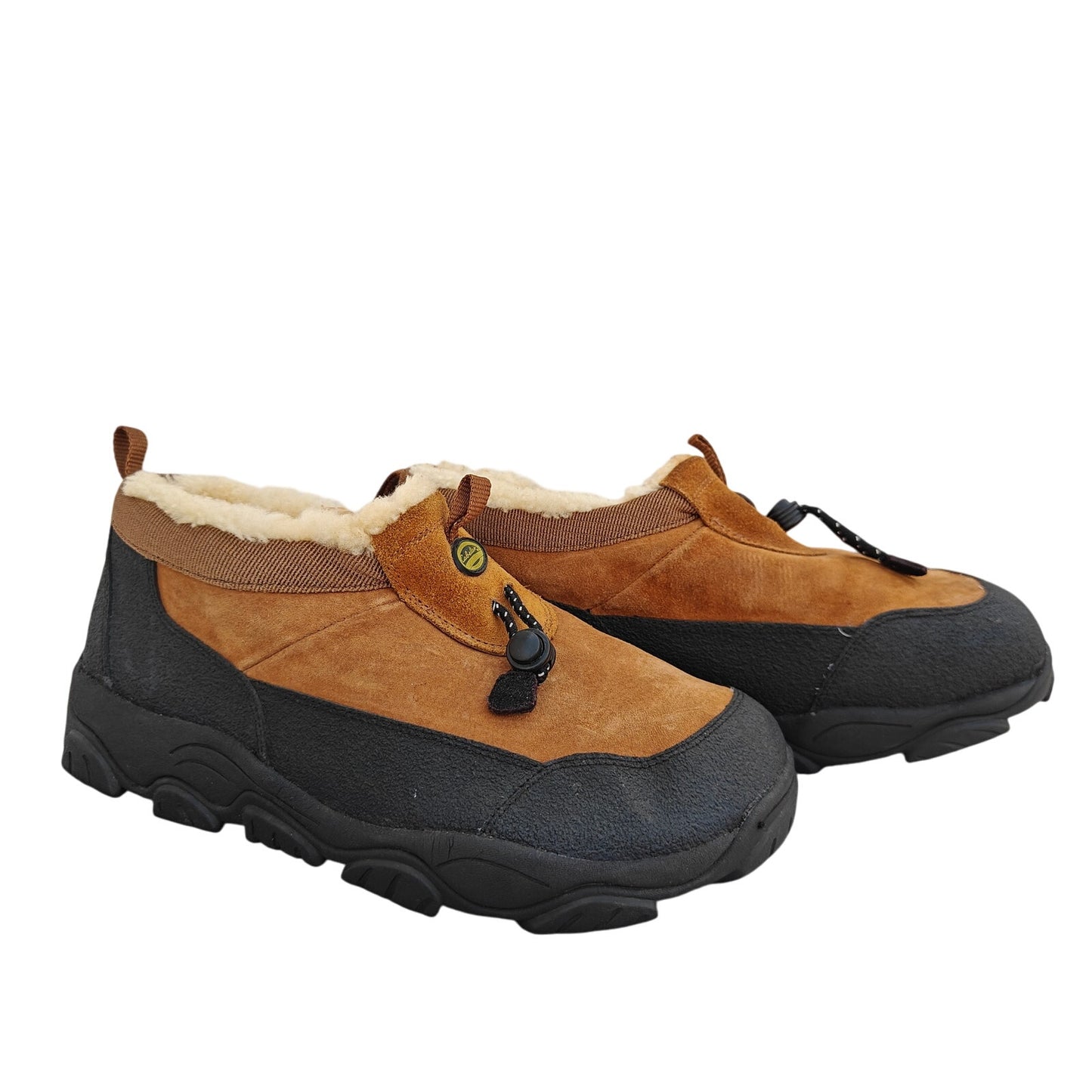 Cabela’s Shearling-Lined Suede Moc Slippers