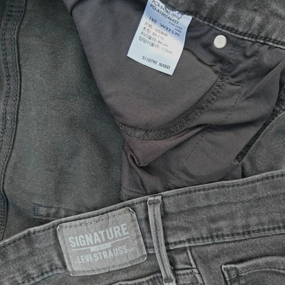 Black Stretch Denim Jeans