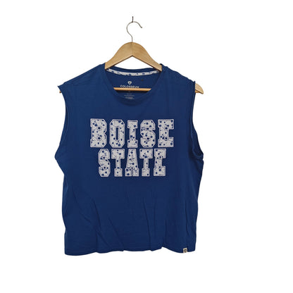 Boise State Broncos Floral Applique Muscle Tee