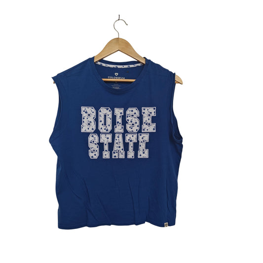 Boise State Broncos Floral Applique Muscle Tee