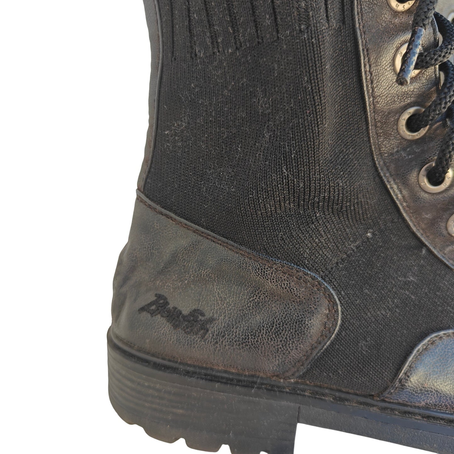 Black Lace Up Combat Boots