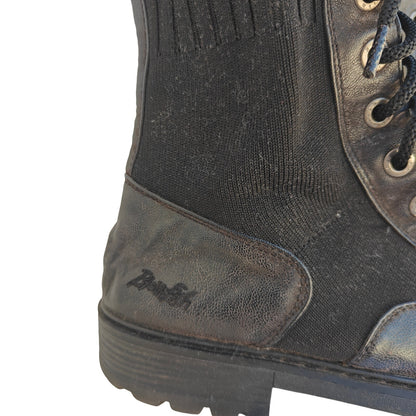 Black Lace Up Combat Boots
