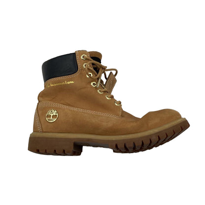 Timberland x Champion Wheat Nubuck Boots Fur Lined Lace Up Men’s