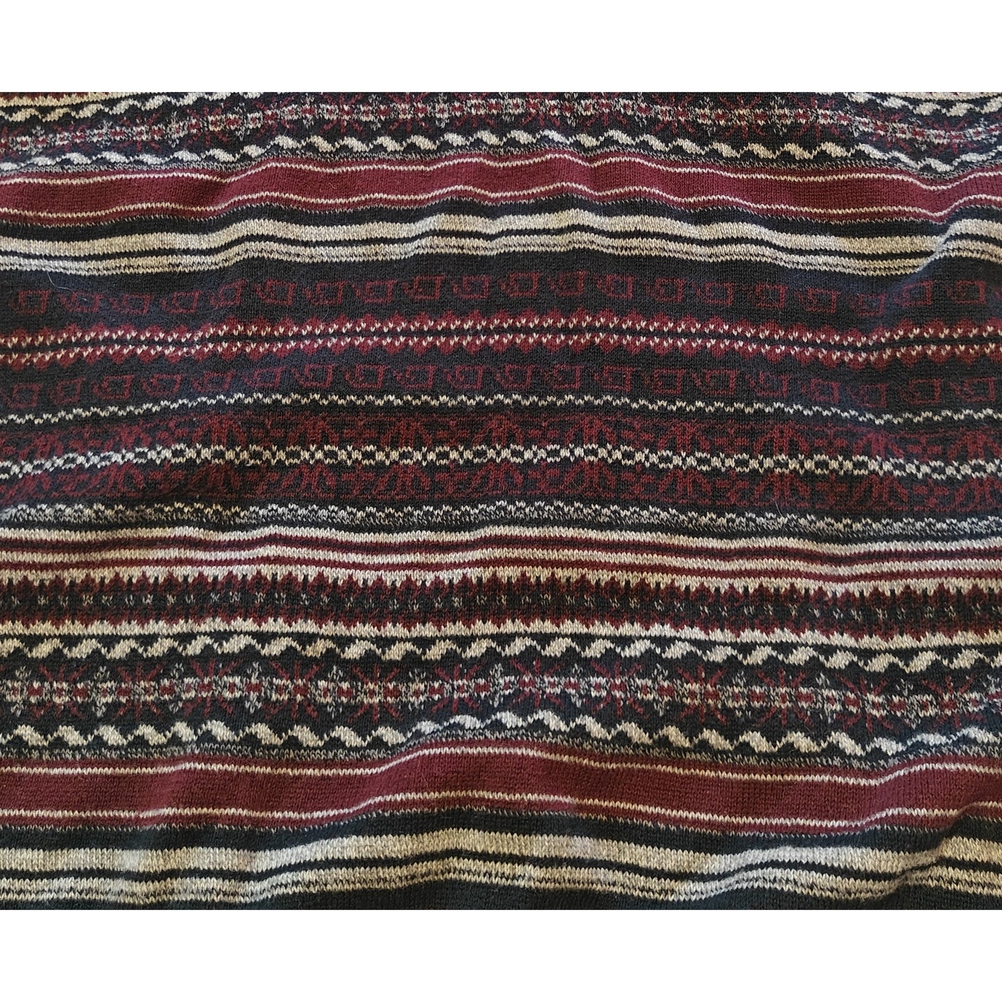 Navy Fair Isle V-Neck Sweater Vest