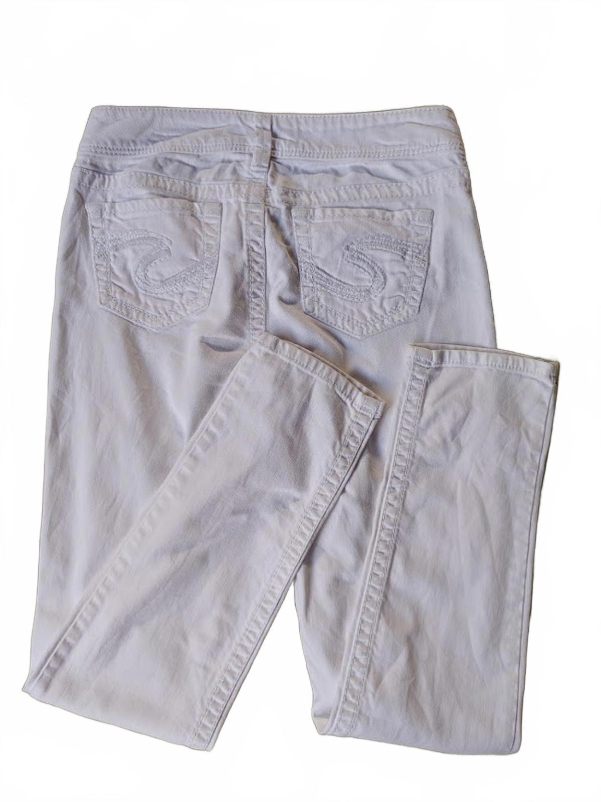 Suki Skinny Jeans in White Size 28x31