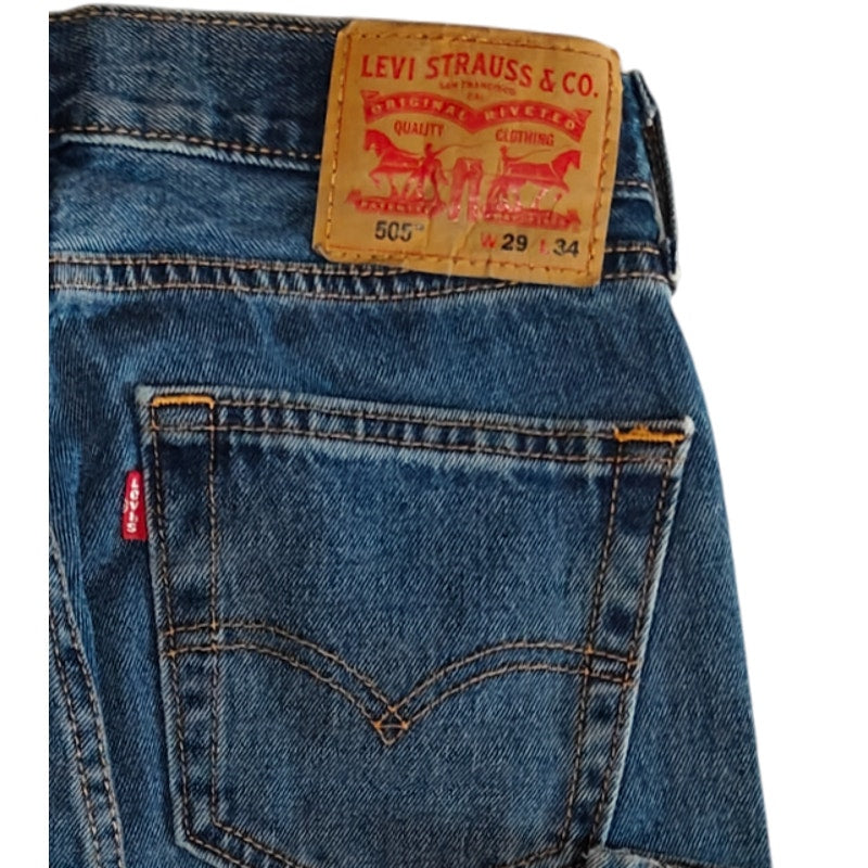 505 Straight Leg Medium Wash Jeans