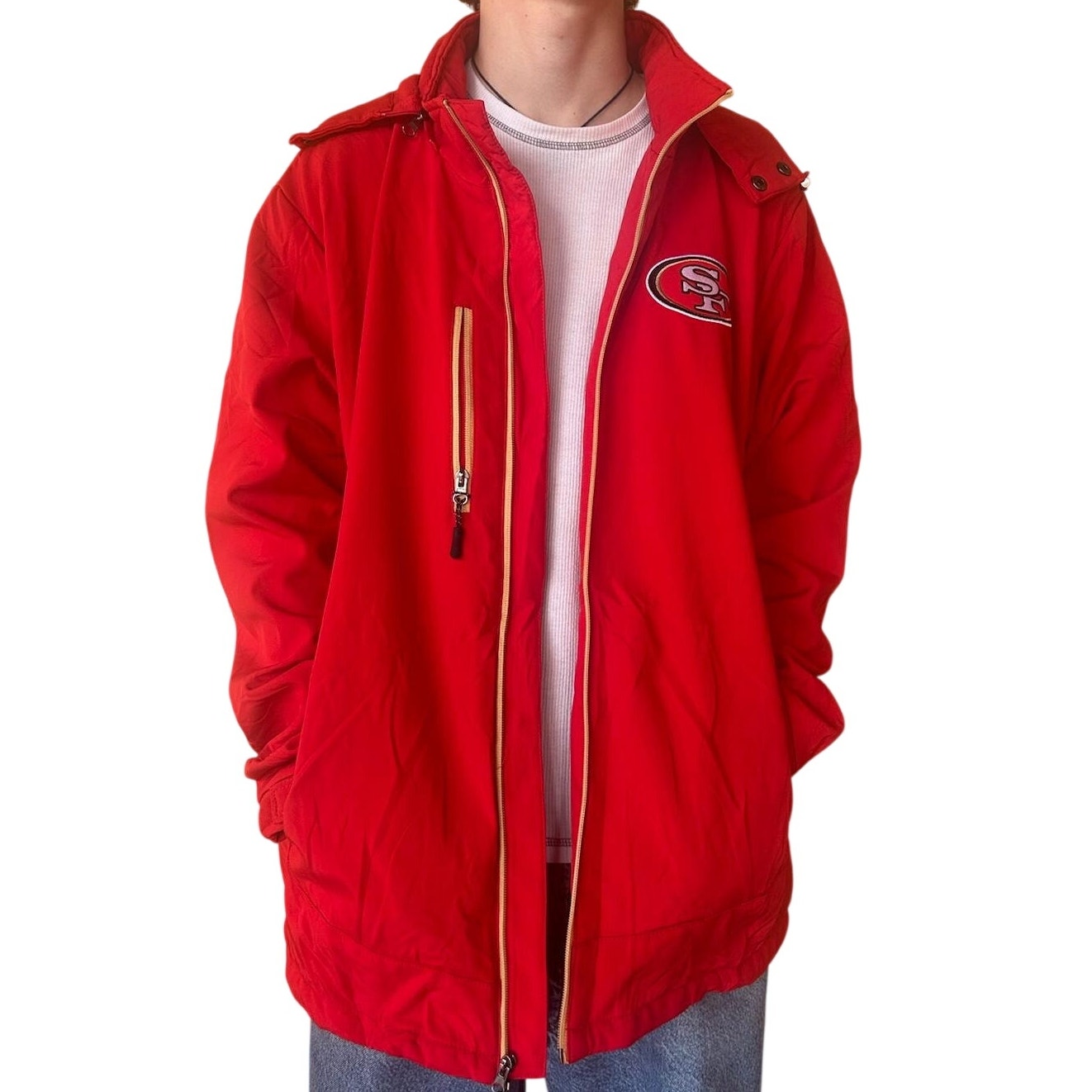 San Francisco 49ers Red Hooded Jacket