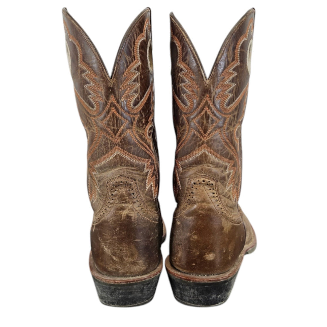 Brown Leather Western Cowboy Boots