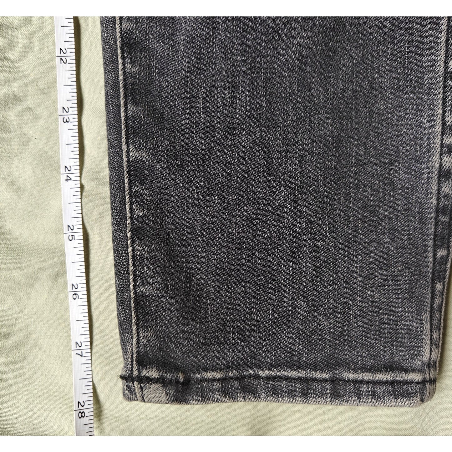 Washed Black High-Rise Skinny Jeans