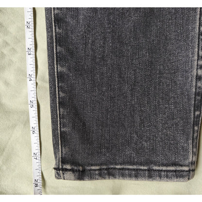 Washed Black High-Rise Skinny Jeans