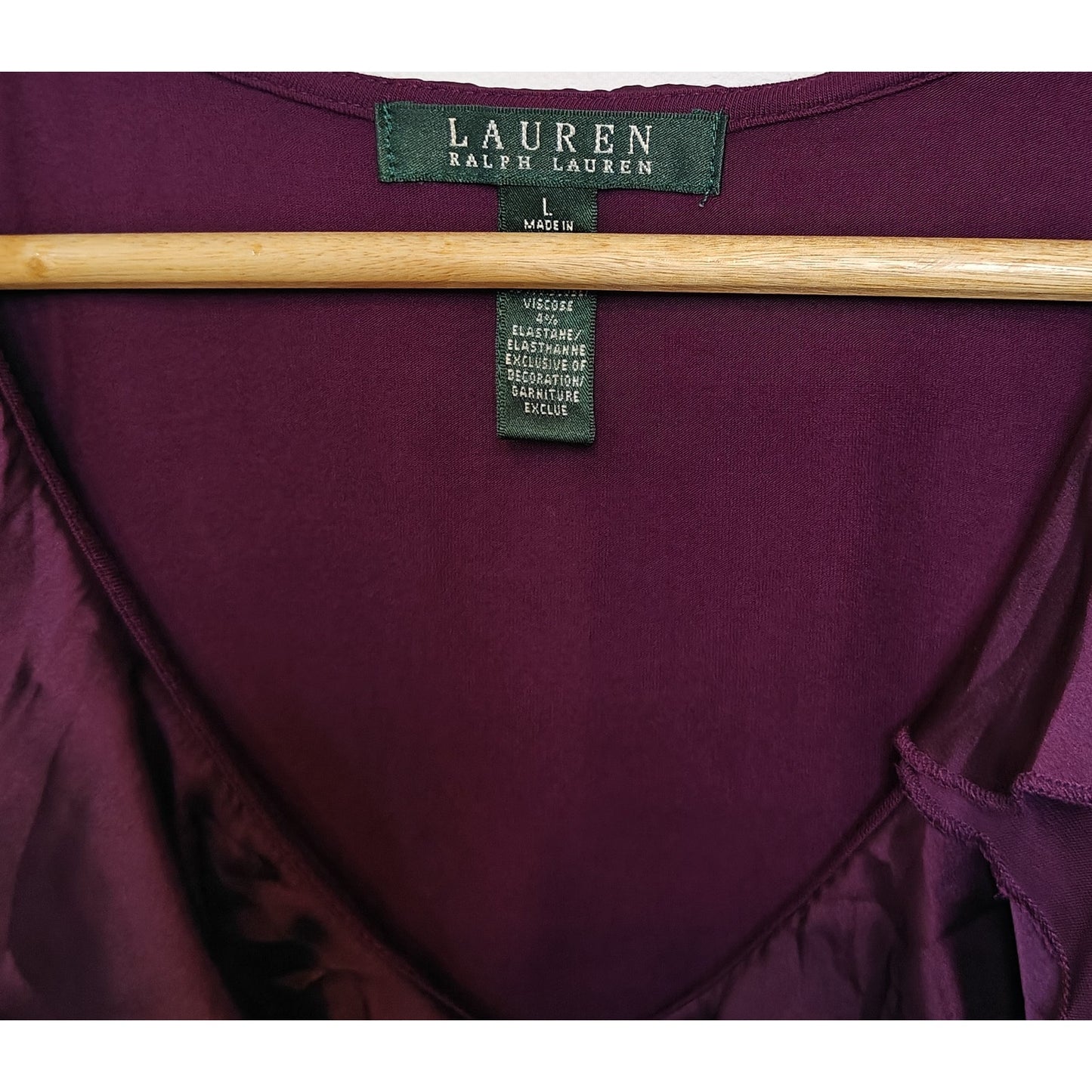 Purple Ruffle Sleeveless Blouse