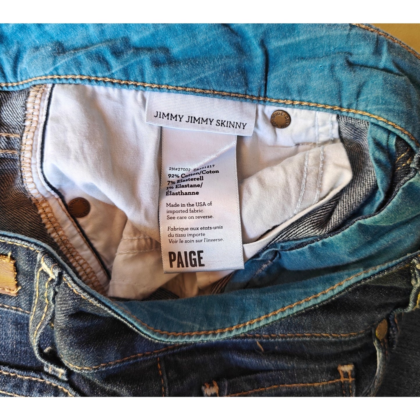 Jimmy Jimmy Dark Wash Mid Rise Skinny Jeans
