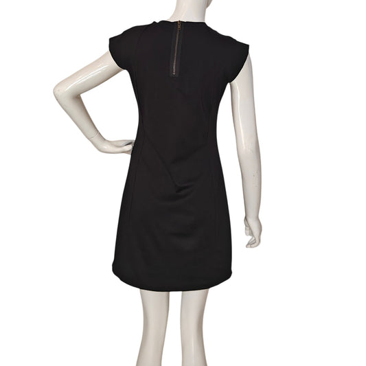 Red and Black Print Shift Dress