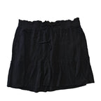 Black Tiered Mini Skirt